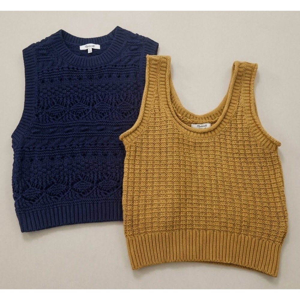 Madewell Textured Sweater Tank Lot Women Small Quality Fall Knit Cute